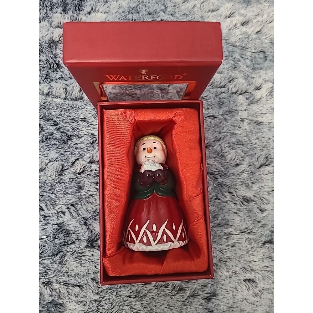 Waterford Holiday Heirloom Ceramic Bell Snowman Ornament NIB 2007